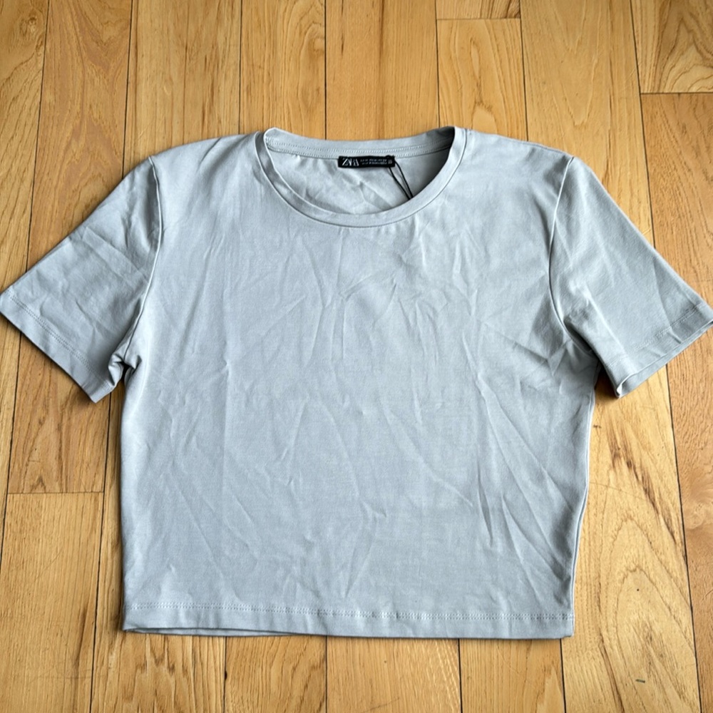 Zara Cropped Shirt